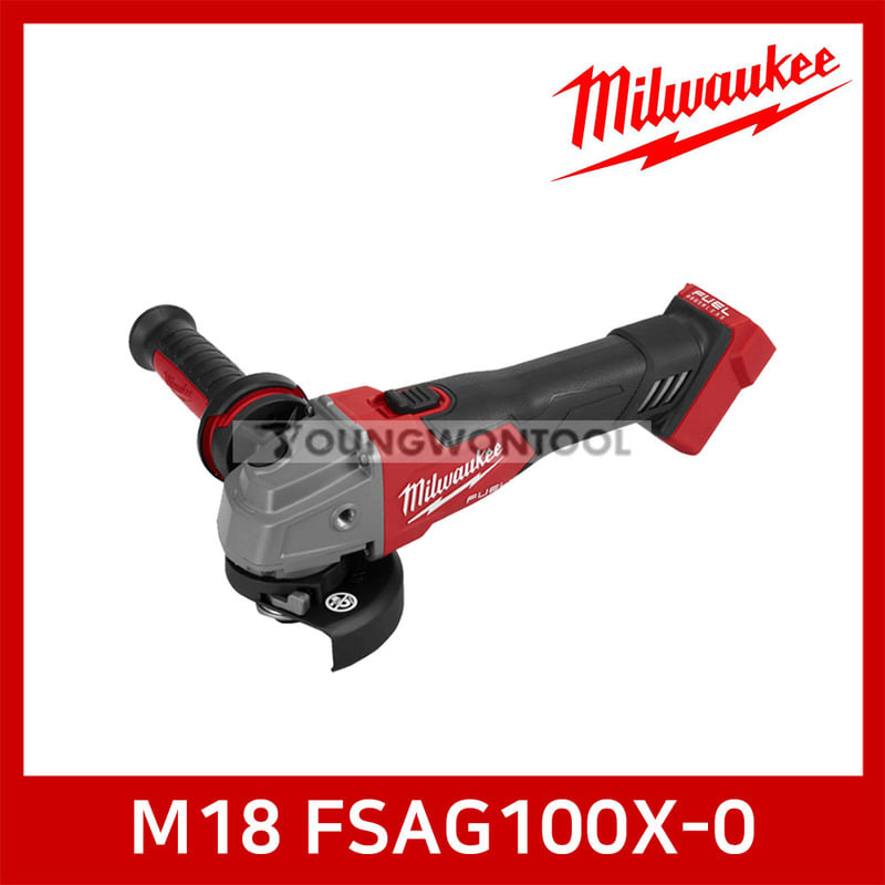 밀워키 M18 FSAG100X-0/502X 앵글 그라인더 4인치 베어툴