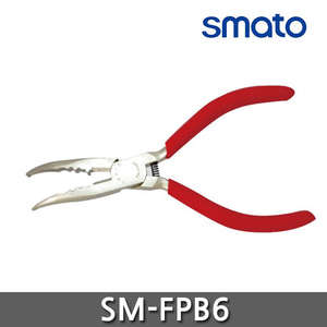 스마토 SM-FPB6 롱노우즈 플라이어 좌곡 낚시용 6인치