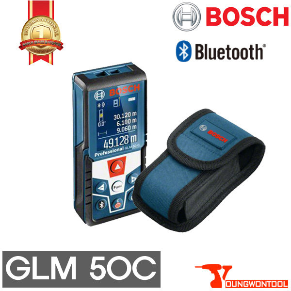 보쉬 GLM50C 레이저 거리측정기 레이저줄자 블루투스 GLM 50 C