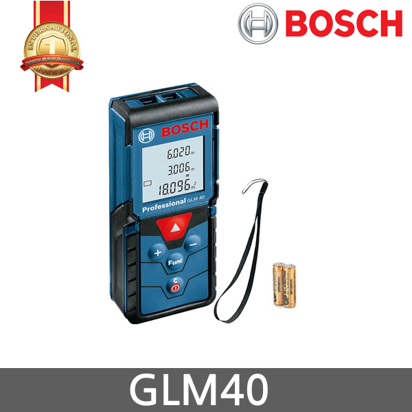 보쉬 GLM40 레이저 거리 측정기 레이저줄자