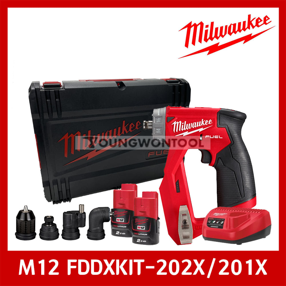 밀워키 M12 FDDXKIT-202X/201X 멀티척 2A 배터리세트
