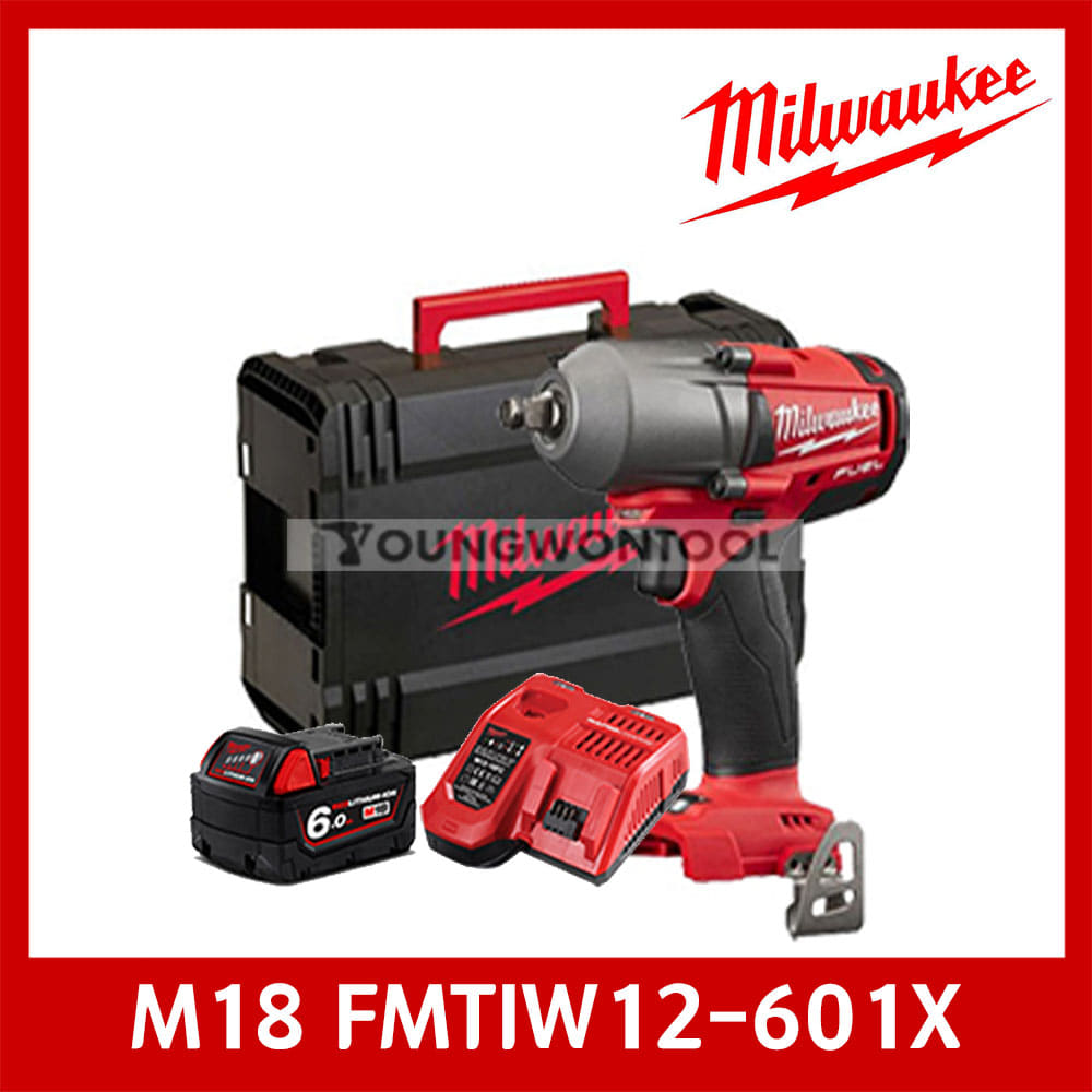 밀워키 M18 FMTIW12-601X/602X 미드하이토크 6A 세트