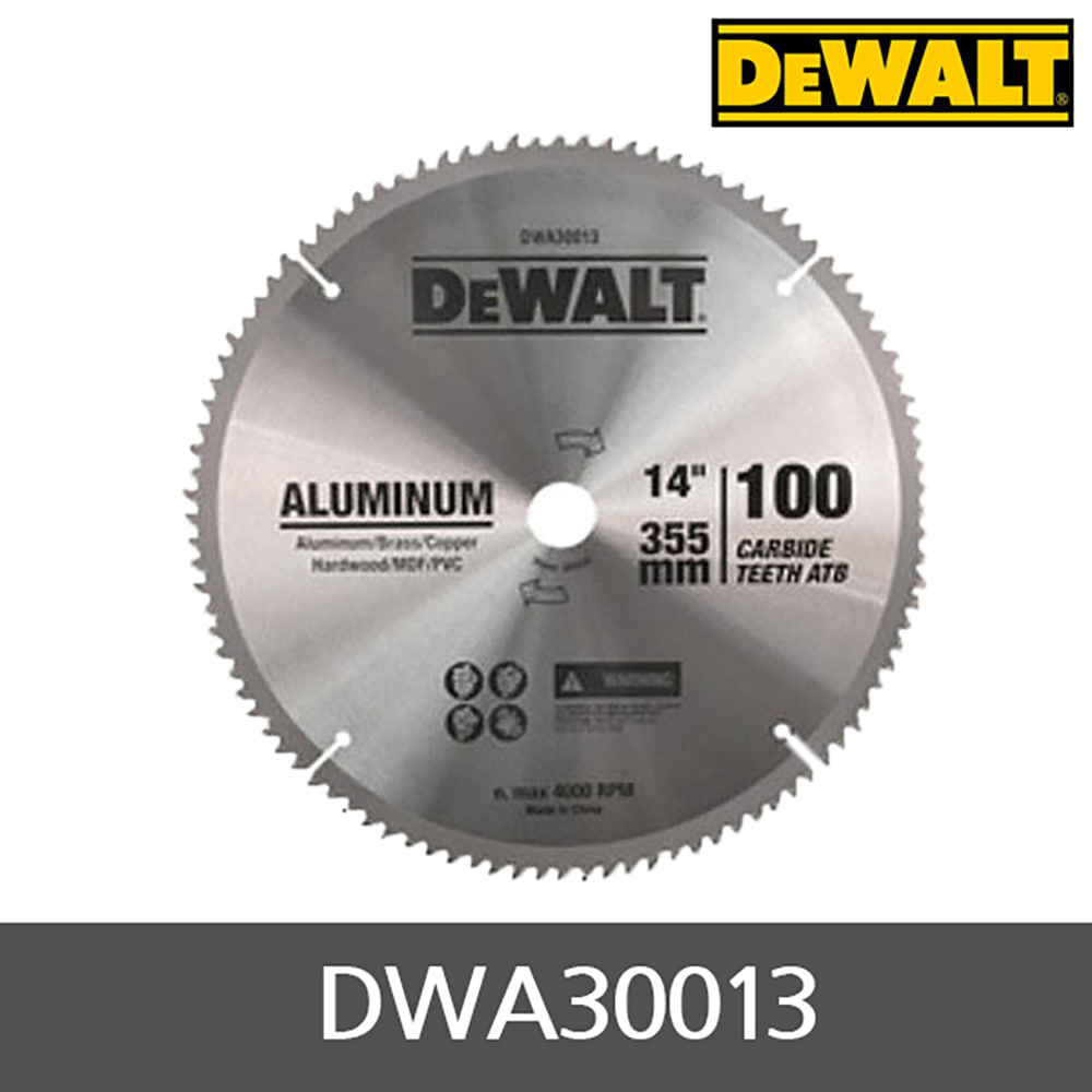 디월트 DWA30013 14인치 알루미늄용 원형톱날 100T