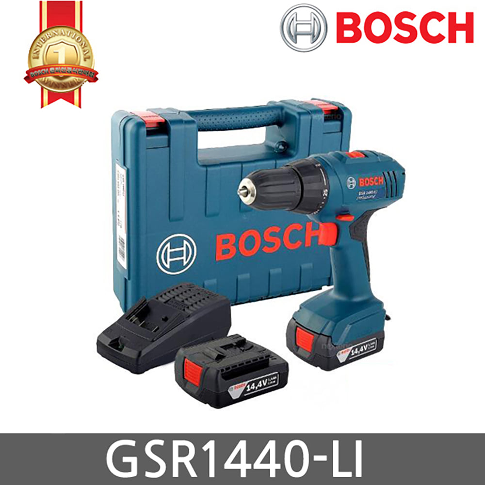 보쉬 GSR1440-LI 1.3Ah+2.6Ah, 배터리 2개 충전드릴
