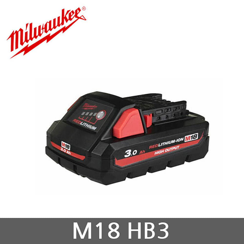 밀워키 M18 HB3 고출력 배터리 18V 3.0Ah M18HB3