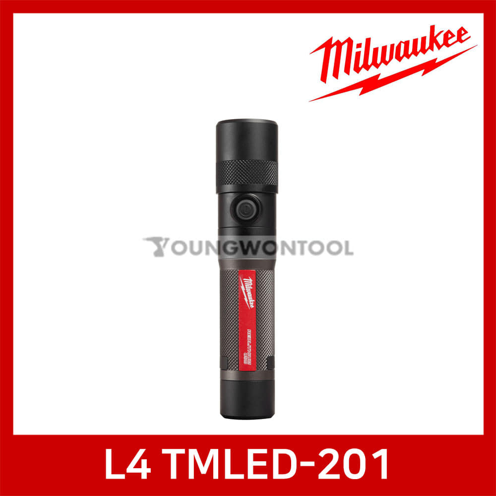 밀워키 L4 TMLED-301/201 LED 트위스트 메탈 라이트 후레쉬 랜턴