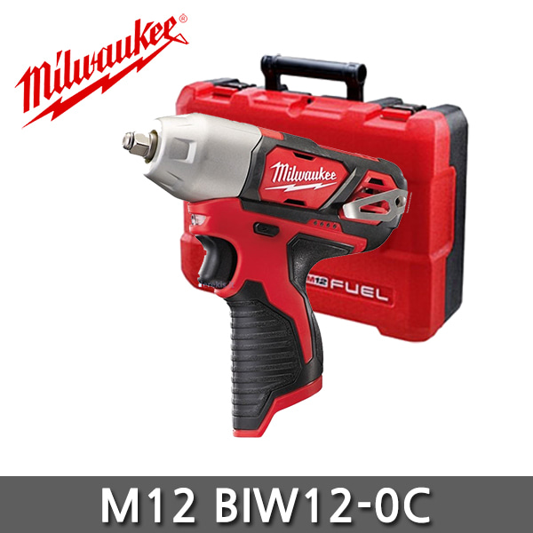 밀워키 M12 BIW12-0C 충전 임팩트 렌치 1/2인치 본체만 케이스선택형