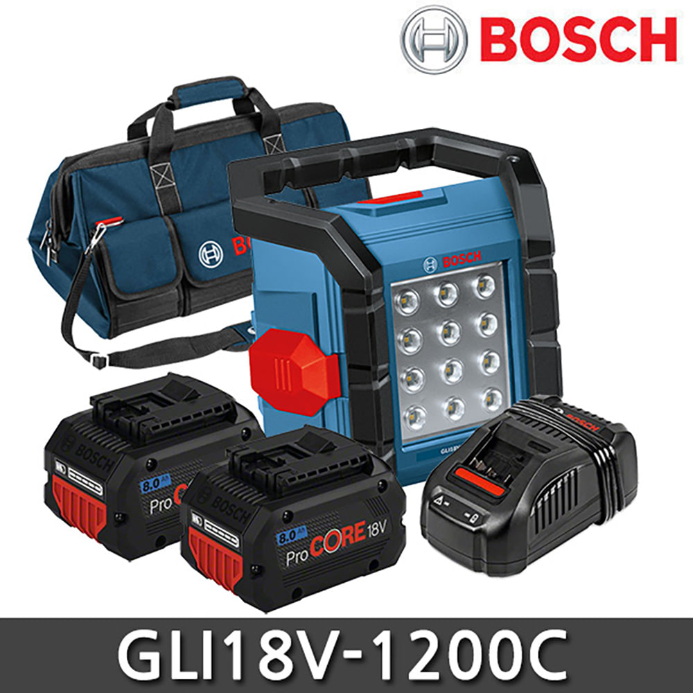 보쉬 GLI18V-1200C 캠핑랜턴 LED조명 라이트 풀세트