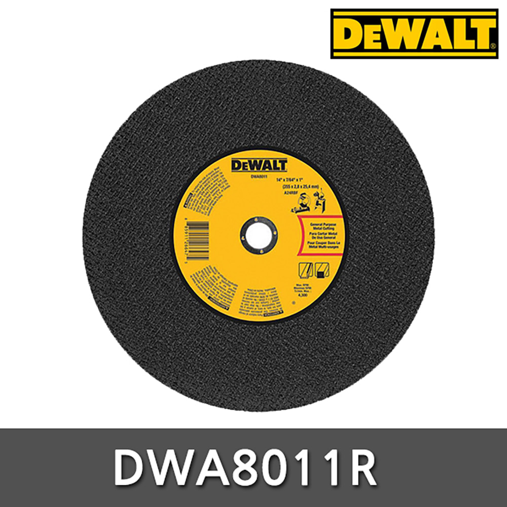 디월트 DWA8011R 절단석 14인치 철재/스텐용 D28720
