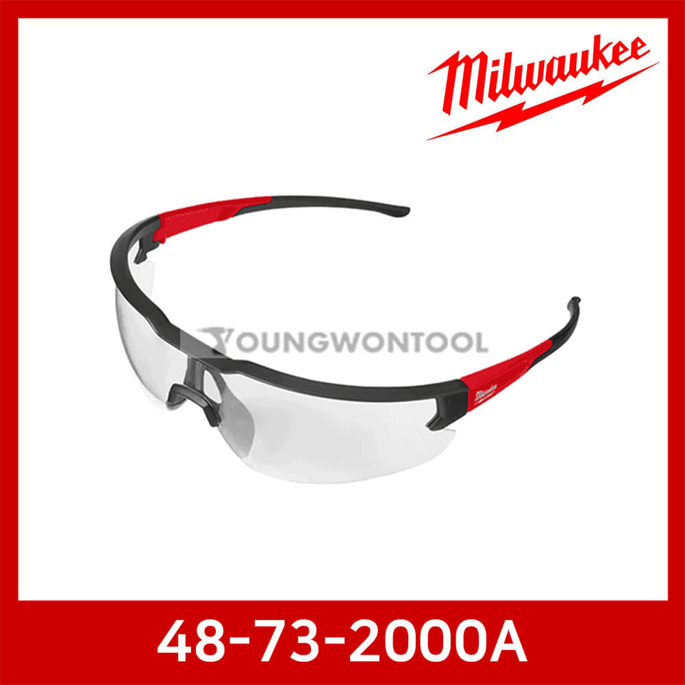 밀워키 48-73-2000A 투명 보안경 고글 눈보호