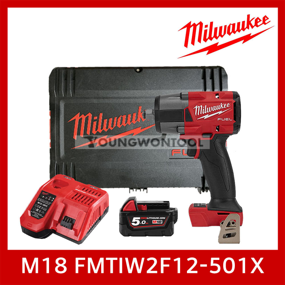밀워키 M18 FMTIW2F12-501X/0X/502X 렌치 5A 1개세트